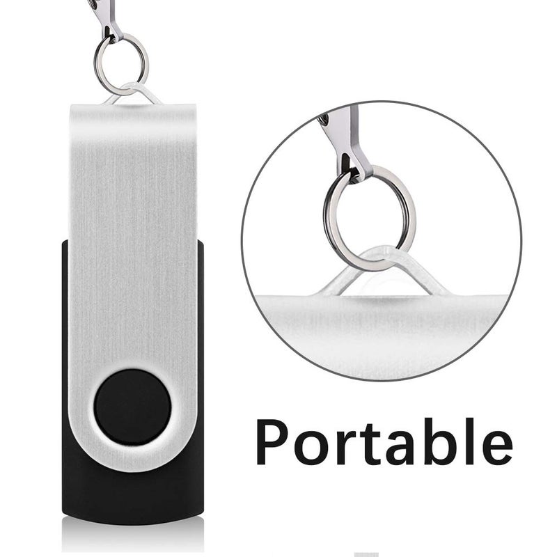 RAOYI 50 Pack 4GB USB Flash Drive, USB 2.0 Memory Stick Bulk Thumb Drives Pen Drive Zip Drive Bundle-Black - Image 5